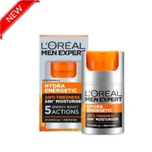 کرم ژل آبرسان و انرژی بخش مردانه لورال سری Men Expert LOréal Paris Men Expert Hydra Energetic Anti Tiredness Face Cream 50ml
